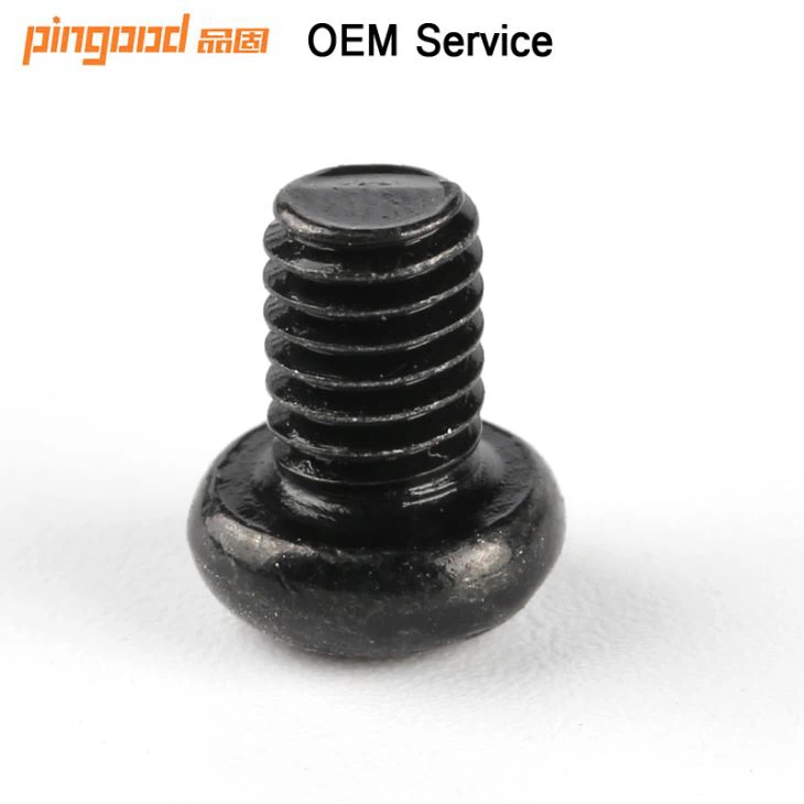 Round Head Black Machine Screw M4