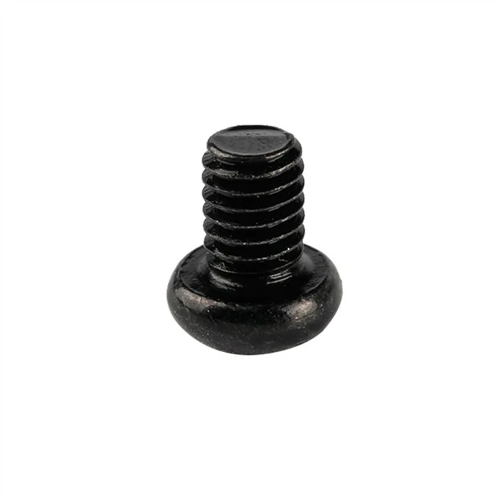 Small phillips black round head screw