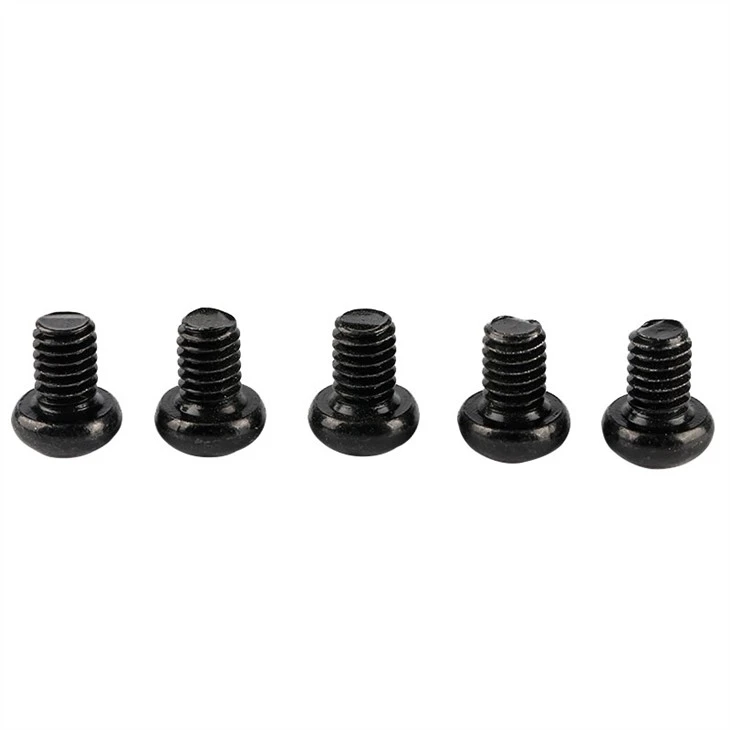 Small phillips black round head screw