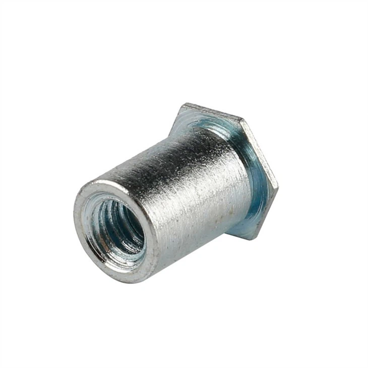 Daħħal tal-ġewż bl-eżagonu bl-inserzjoni CNC anodizzata blu