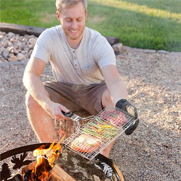 Stainless   Azzar   Seafood   Grilling   Basket